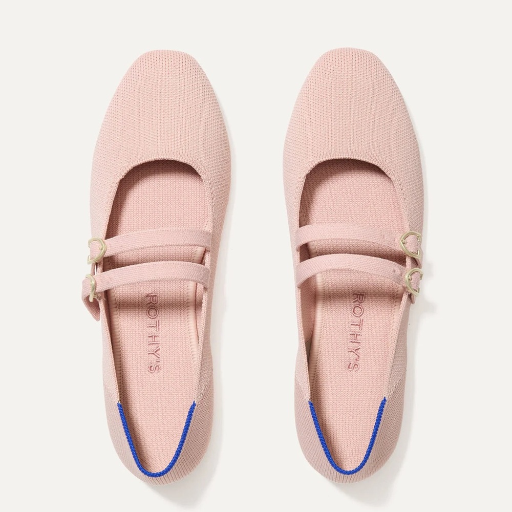 Rothy’s NWT The Double Buckle Mary Jane - size 8.5 - color Ballerina